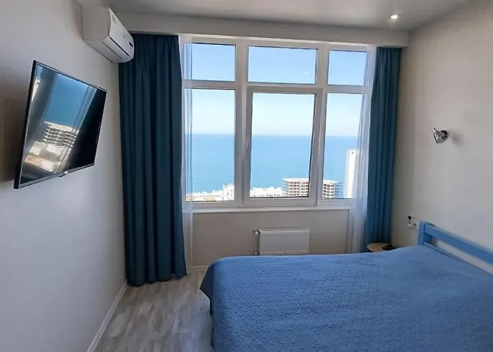 панорама моря и аркадии